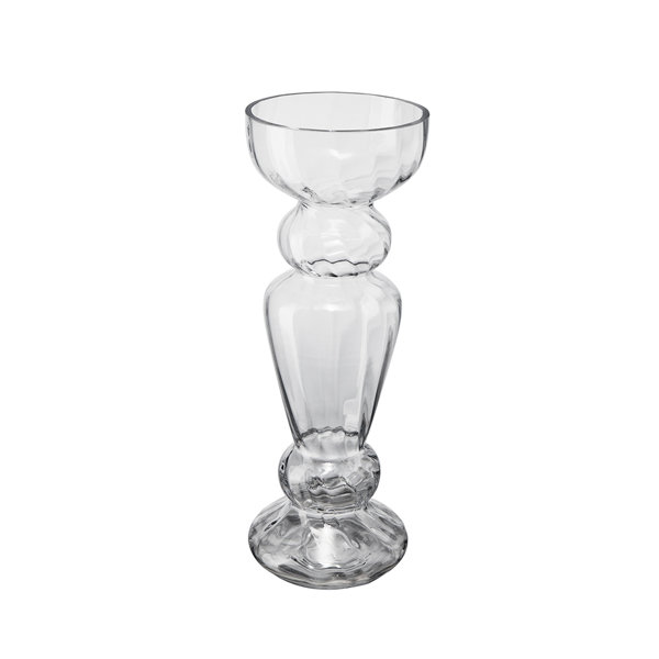 Rosdorf Park Gahraman Clear 16'' Indoor / Outdoor Glass Table Vase